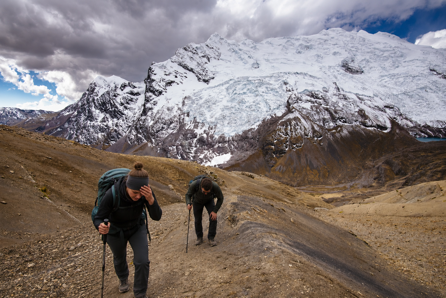 Diagram showing altitude sickness symptoms and prevention tips