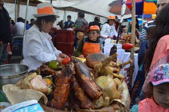 Chiriuchu during Corpus Christi in Cusco